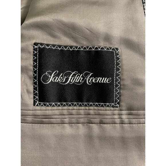 VTG 80s Valentino Uomo Men's Wool/Silk Blazer Jacket Check Italy Size 41S 7436 - Picture 6 of 9